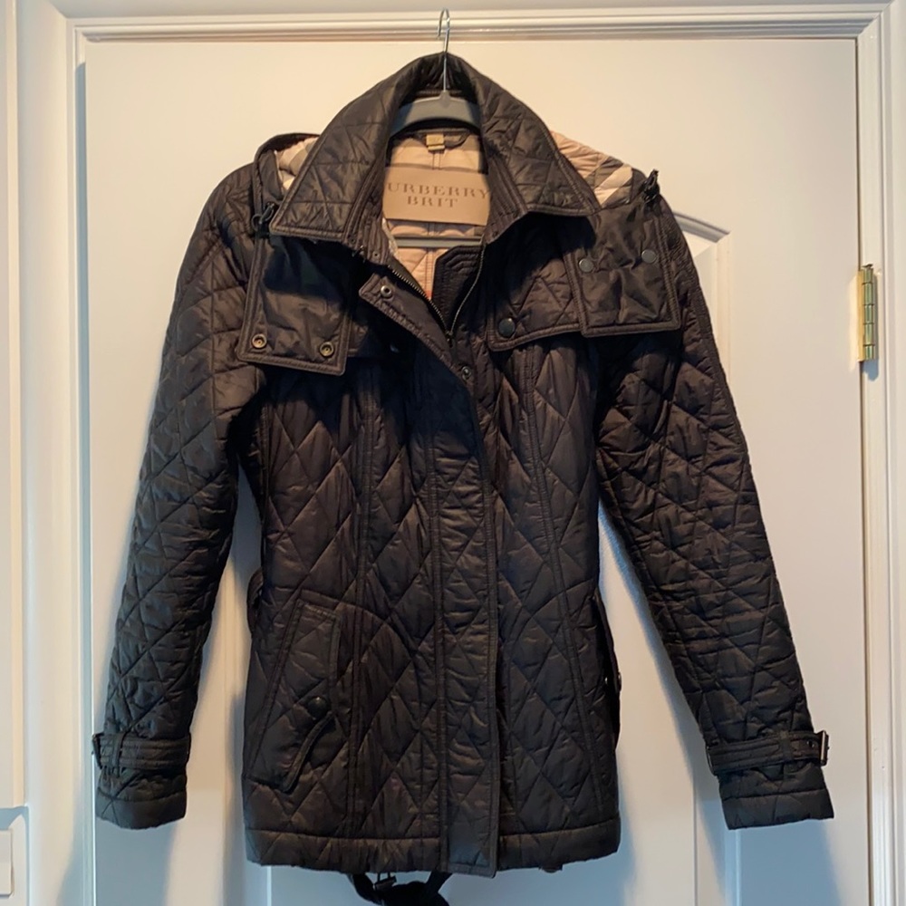 Mint condition hooded Burberry Jacket
